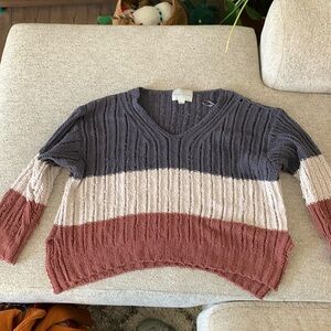 Distressed sweater